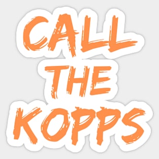 Call The Kopps - Arkansas Baseball Kevin Kopps - Call The Kopps Baseball Lover Sticker